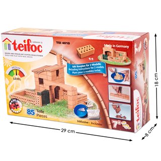 Building set - small cottage - 85 pieces